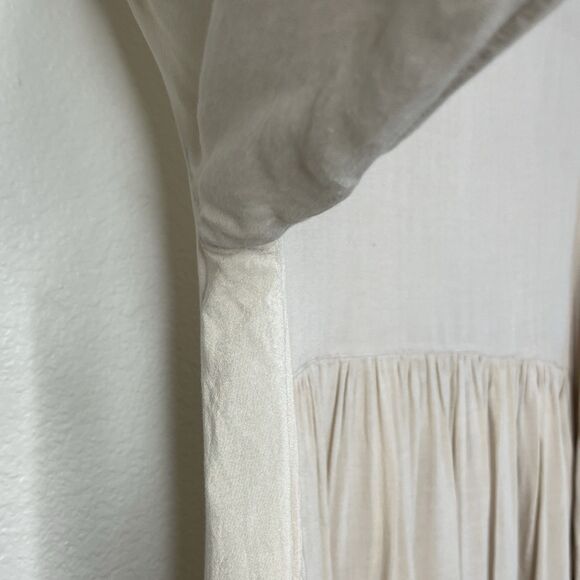 Urban Outfitters Cooperative Women's Size M Beige Babydoll Blouse Tunic - Picture 11 of 13